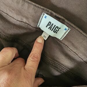 PAIGE Womens Flares Espresso Brown